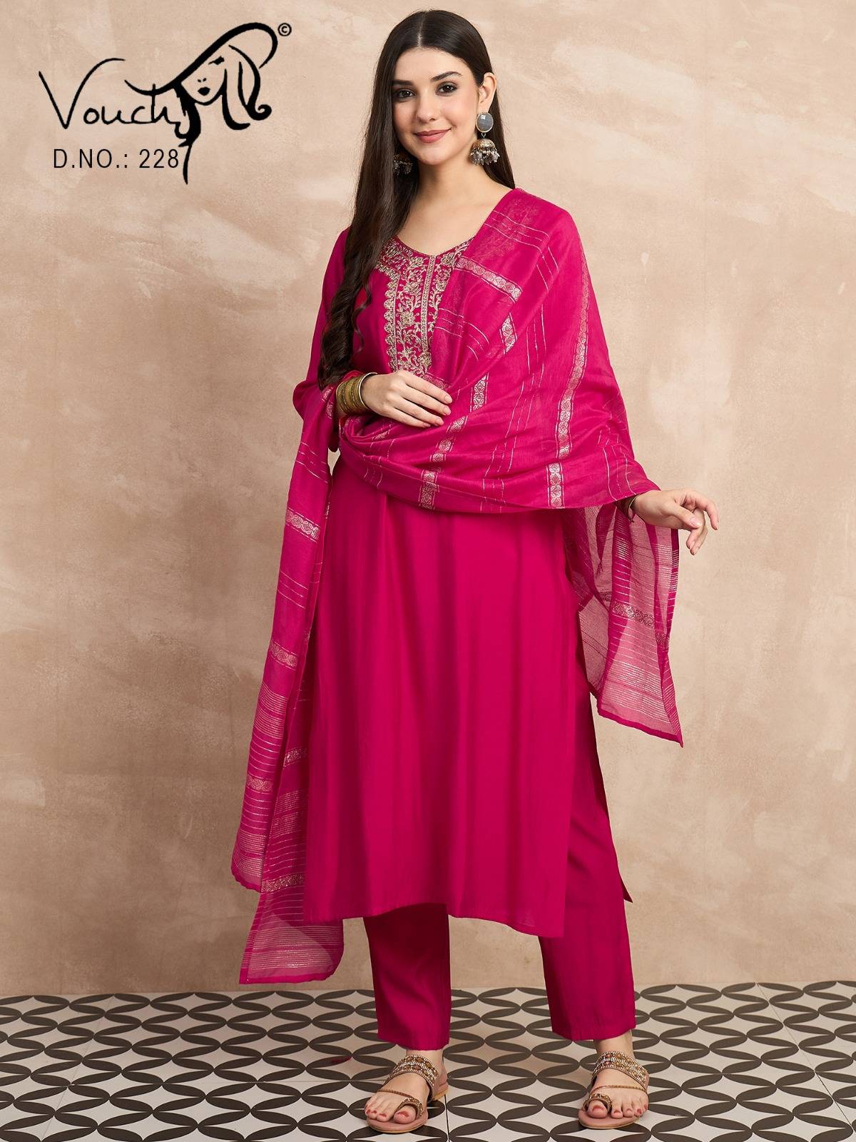 Roman silk BY VOUCH 213 to 254 series Stylish Fancy Colorful party weat dresses At Wholesale Price